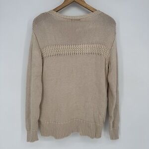 NWT Elie by Elie Tahari Knit Sweater Oatmeal Beige‎ Long Sleeve Women's Medium